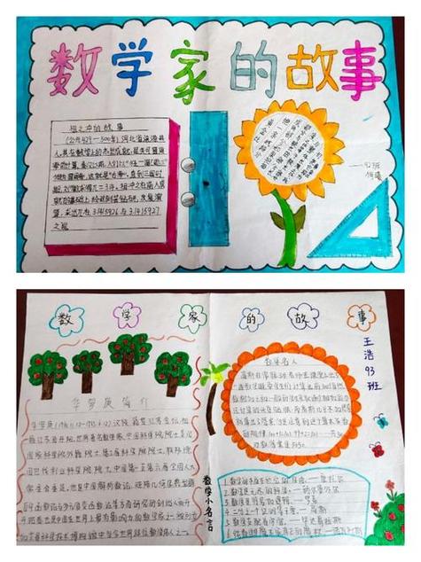 简单又漂亮的数学家的故事手抄报简单漂亮的手抄报