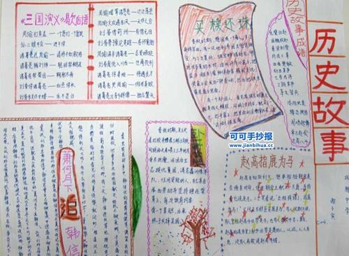 古今中外文明手抄报古今笑话手抄报-古今中外手抄报