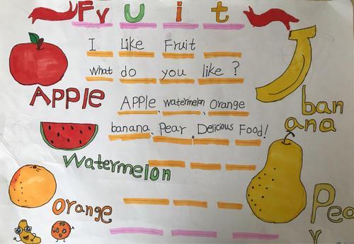 四年级英语手抄报水果的创意研究手抄报水果英语手抄报三年级英语下册