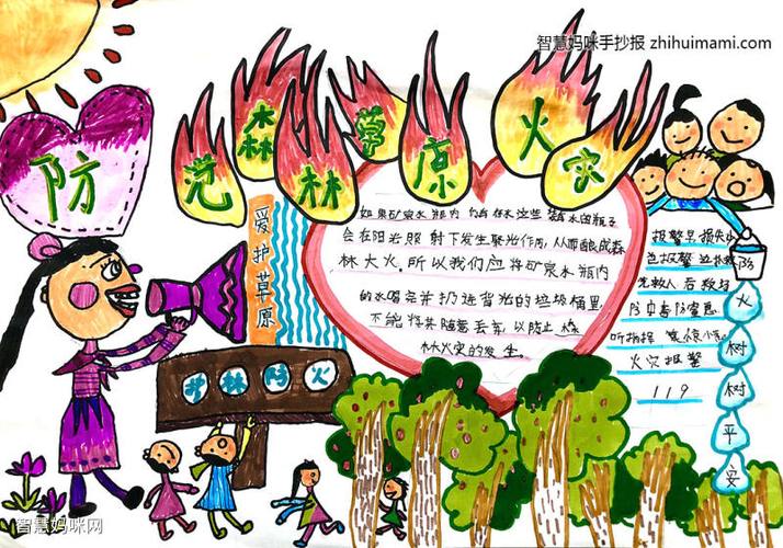 9张关于防范森林草原火灾的手抄报一等奖