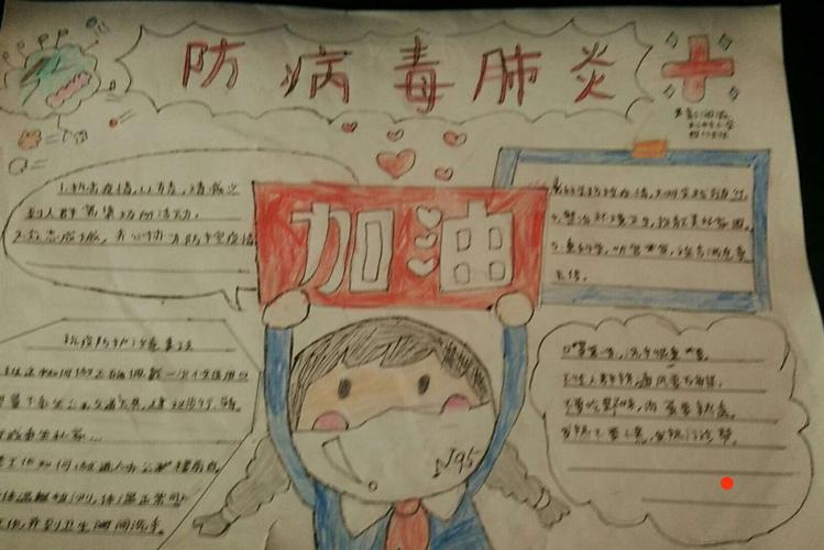 刘村小学四年级一班关于抗击疫情手抄报的美篇