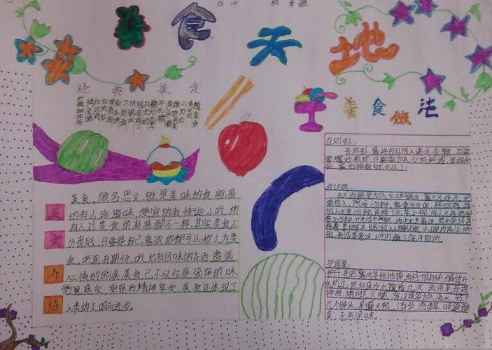 美食大搜索手抄报一 美食大搜索手抄报一