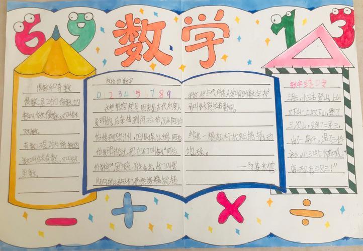 图大全趣味数学快乐无限有趣的数学手抄报 南庄小学 五年级趣味数学