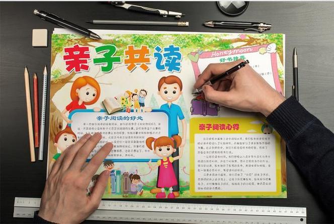 幼儿2第二张1第一张书香家庭亲子阅读手抄报怎么画书是世界的一个窗口