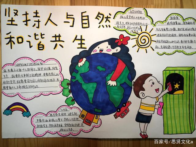 教师教育学院开展 坚持人与自然和谐共生 手抄报 征文征集活动