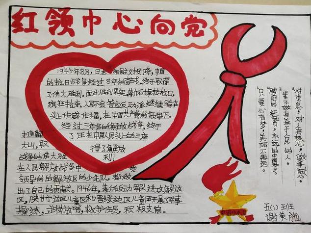 关于红色传承我们的红领巾手抄报红领巾手抄报