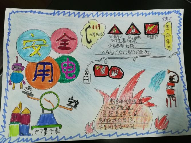 珍爱生命 安全用电一秀秀我们的安全教育手抄报