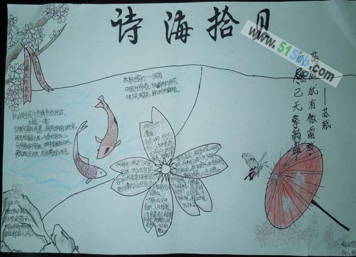 诗海拾贝手抄报资料
