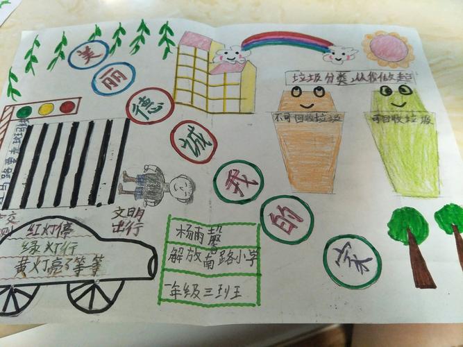 我和妈妈一起制作的手抄报我觉得我自己制作的不错哦 o