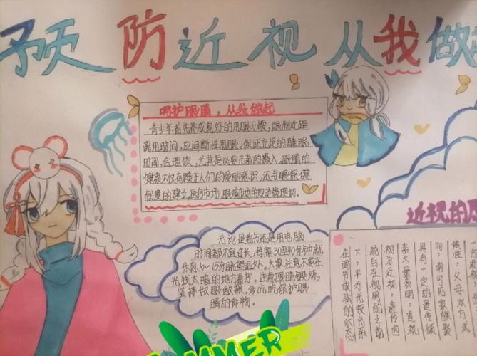 预防近视手抄报