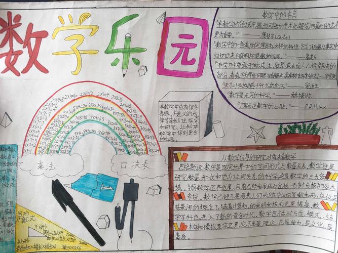潭田小学数学学科活动系列报道之一 ------五年级数学手抄报设计大赛