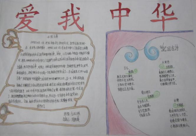 围绕quot忠义quot的手抄报手抄报简单又好看