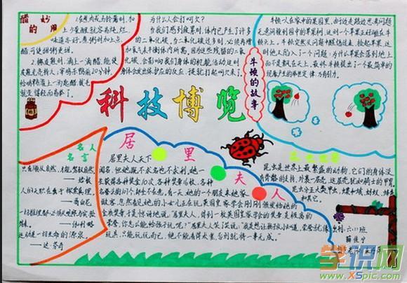 关于科普的手抄报图片