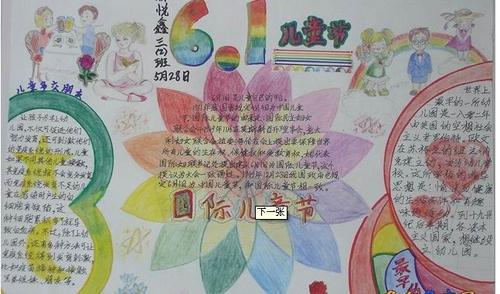 喜庆六一节手抄报:国际儿童节