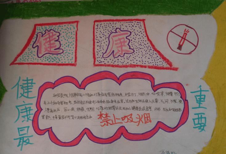 小学生禁烟手抄报大全吸烟有害健康3