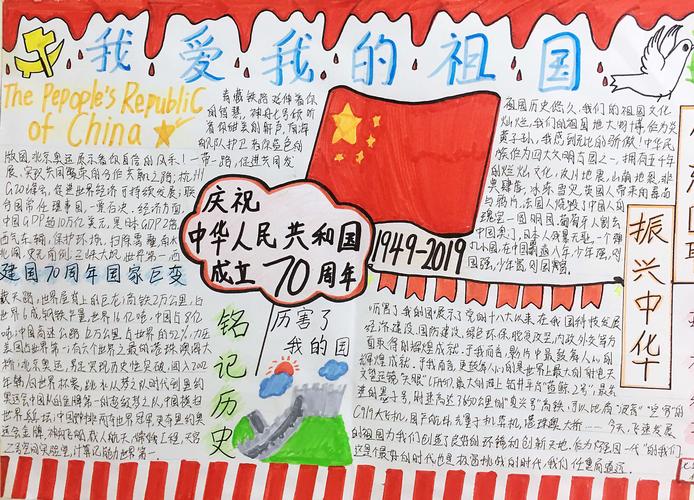 祖国在我心中 庆祝新中国成立七十周年新青中学手抄报优秀作品展