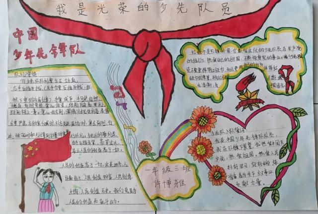 分享几个争当小先锋的手抄报从小学先锋 长大做先锋