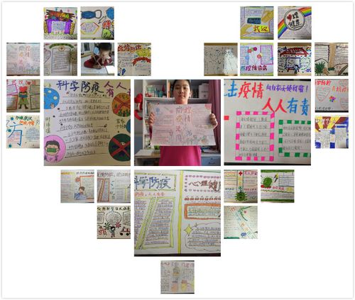 联丰欧校六年三班停课不停学系列活动之一 抗疫手抄报剪影