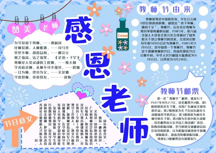 教师节感恩老师手抄报 教师节感恩老师手抄报