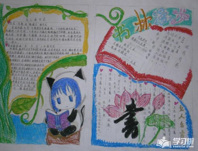 2024年关于读书分享手抄报内容-读高雅书 做高尚人