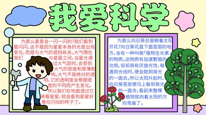 我爱科学手抄报
