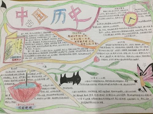 七年级下册历史手抄报第一单元七年五班第一期历史手抄报先秦时期历史