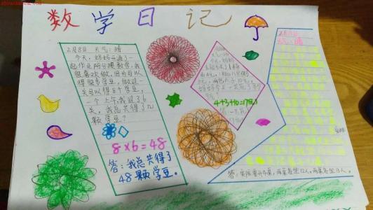 数学日记手抄报数学日记三则