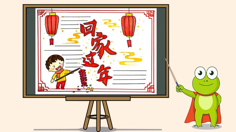 回家过年手抄报怎么画 回家过年手抄报怎么画
