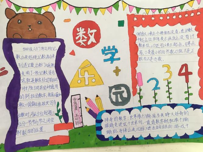 数学世界趣味多 李僧固小学数学手抄报活动