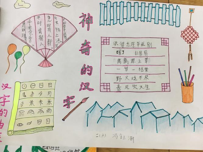 二六班汉字的故事手抄报 二六班汉字的故事手抄报