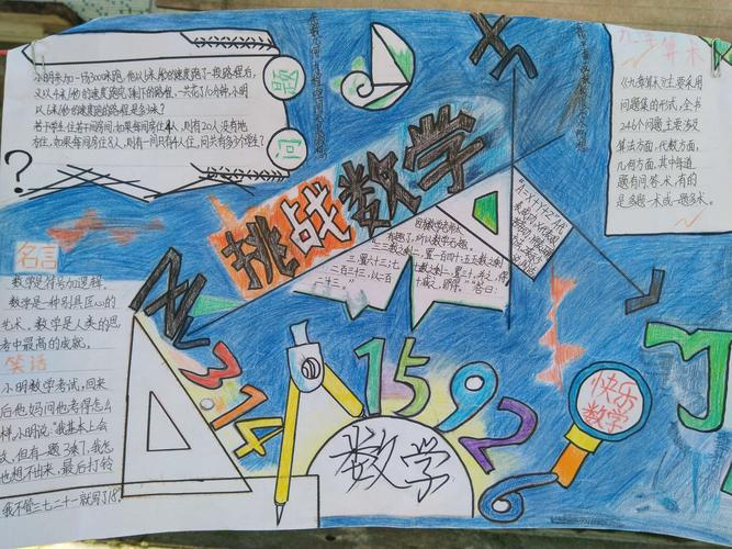封开县南丰中学初中数学手抄报展览第一期