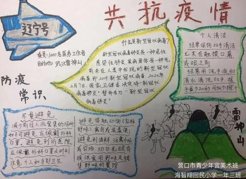 共抗疫情你我同行主题手抄报