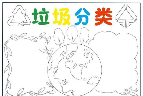 垃圾分类手抄报简单好看 垃圾分类手抄报怎么画