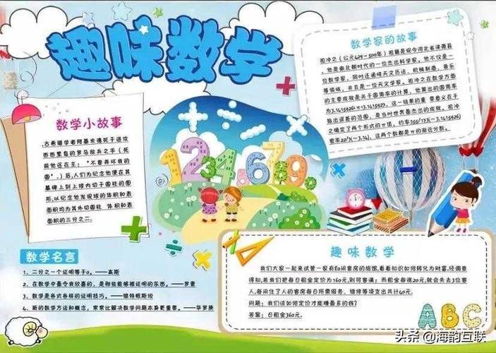 二年级数学1到7单元的手抄报二年级数学手抄报