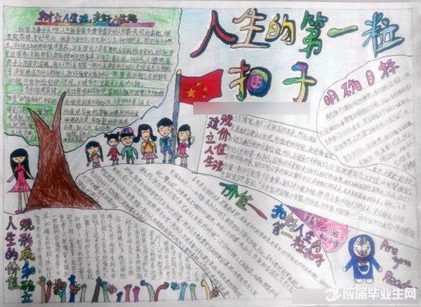 小学生扣好人生的第一粒扣子手抄报图文资料图片大全