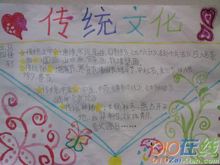传统文化手抄报图片简单