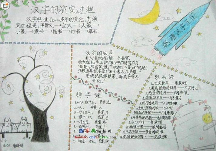 与汉字相关的其他内容手抄报安全内容手抄报