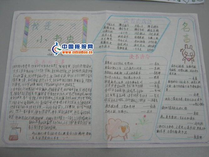 小书虫手抄报版面设计图 小书虫手抄报版面设计图