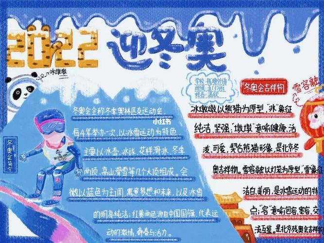 冰雪迎冬奥手抄报 冰雪迎冬奥手抄报