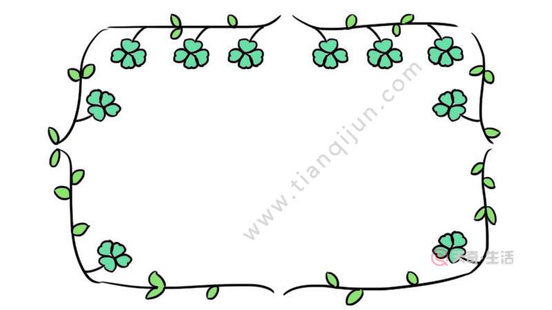 三叶草和四叶草手抄报手抄报简单又漂亮