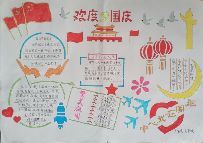 为祖国母亲喝彩 喜迎祖国71岁华诞------史村小学校手抄报会展活动