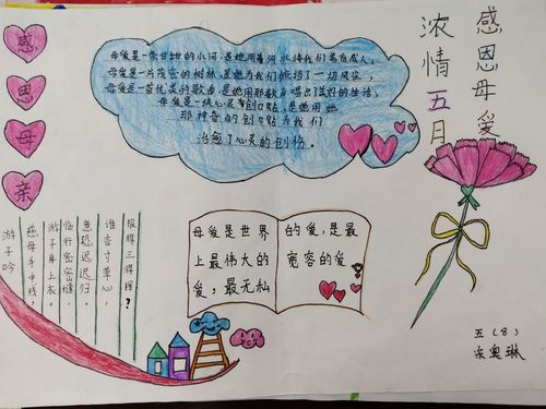 幸福南小 浓情五月 感恩母爱 南府店中心小学母亲节手抄报特辑