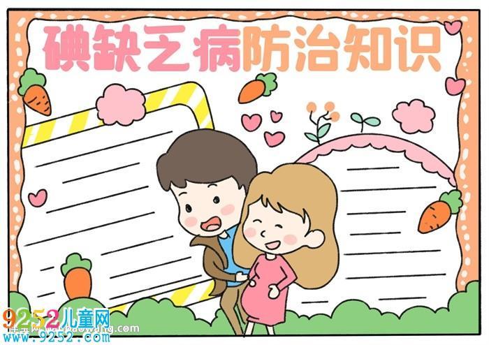 关于防治碘缺乏病日手抄报手抄报图片大全