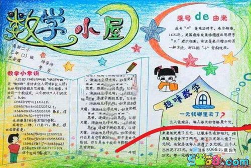 小学生数学手抄报简单又漂亮-数学小屋 798x536 140kb jpeg