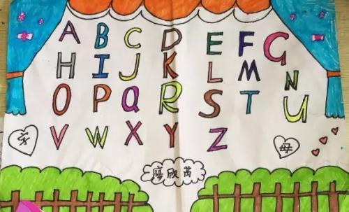 小学三年级英语手抄报26个英文字母3 小学三年级英语手抄报26个英文字母3