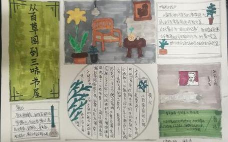 百草园到三味书屋课文手抄报手抄报图片大全集