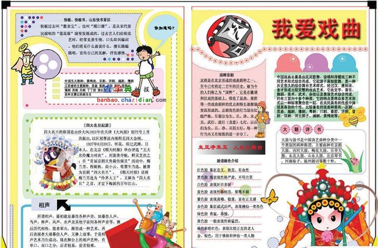 走进戏曲世界手抄报