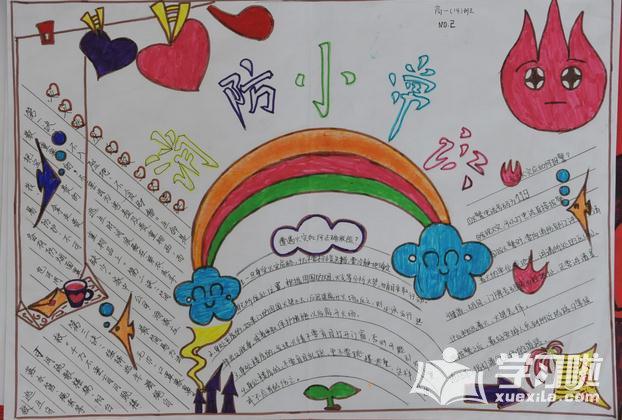 火灾逃生手抄报图片大全