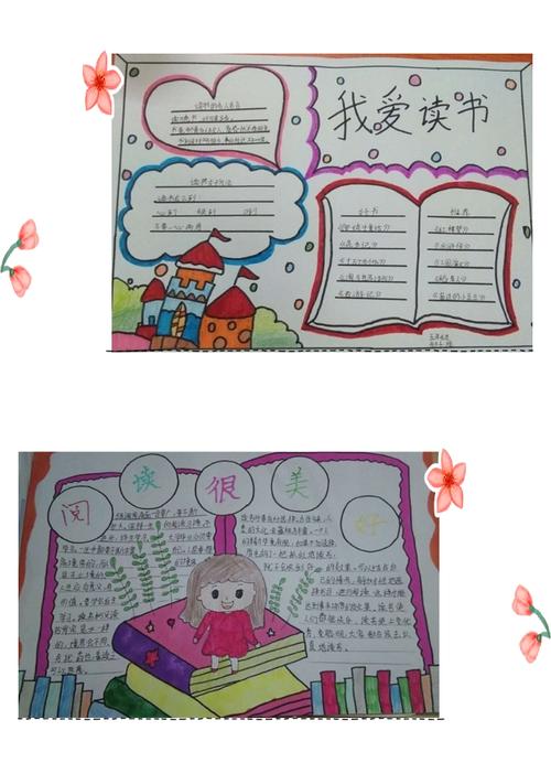 孩子们办的 读书节手抄报 内容丰富 记录了自己读书的方法 读书的