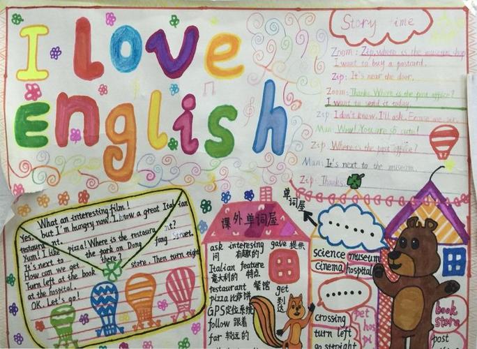 iloveenglish手抄报一等奖作品